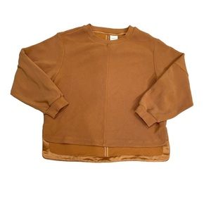 Varley Sweater - satin lined open back seam and side split